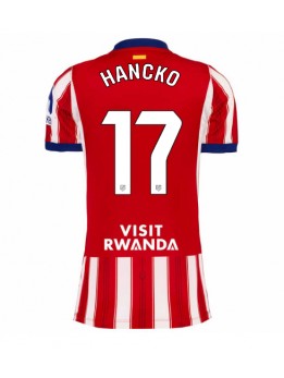 Ženski Nogometna dresi replika Atletico Madrid David Hancko #17 Domači 2026-27 Kratek rokav Ženski Nogometna dresi replika Atletico Madrid David Hancko #17 Domači 2026-27 Kratek rokav
